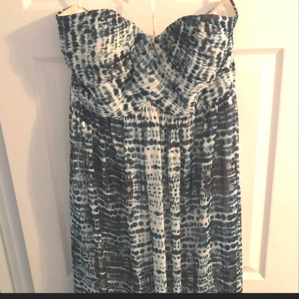 EUC! Calvin Klein strapless maxi dress, 14